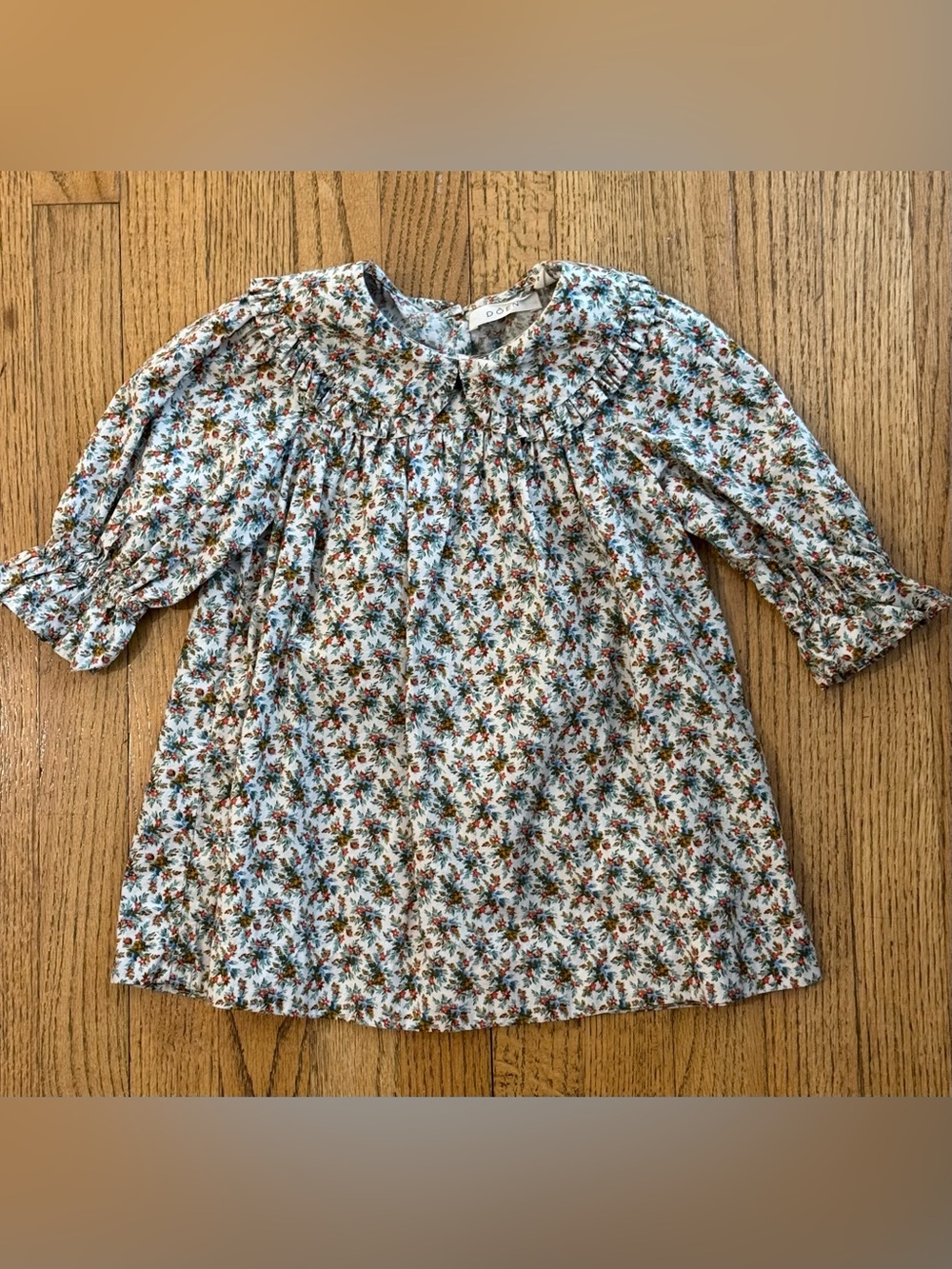 DÔEN CARINE DRESS -- CRÈME FLEURS D'AVIGNON Size 4 EUC